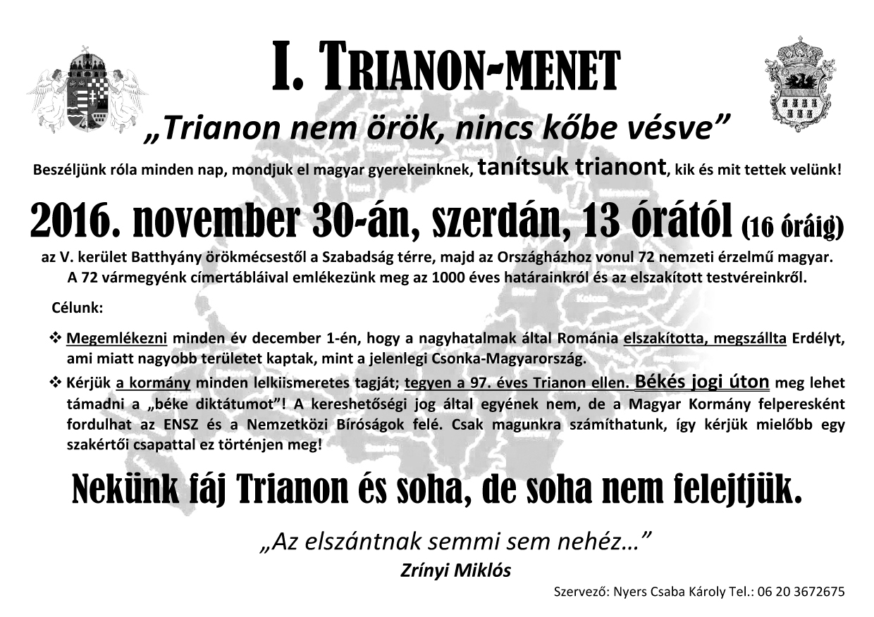 Trianon menet 2016